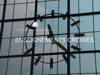ENSEIGNEMENTS CROISÉS
23
 