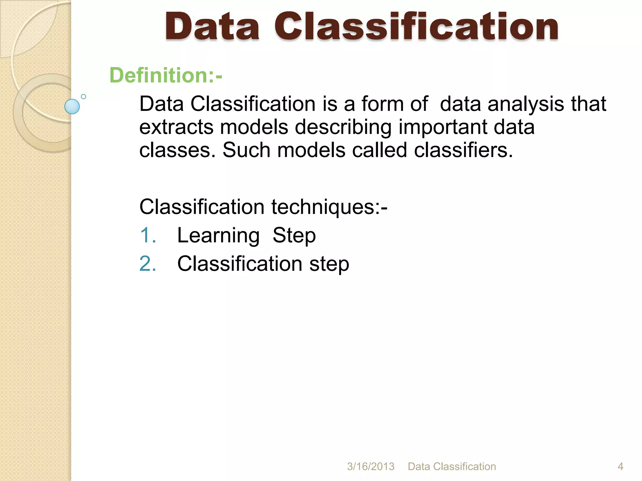 Data classification | PPTX