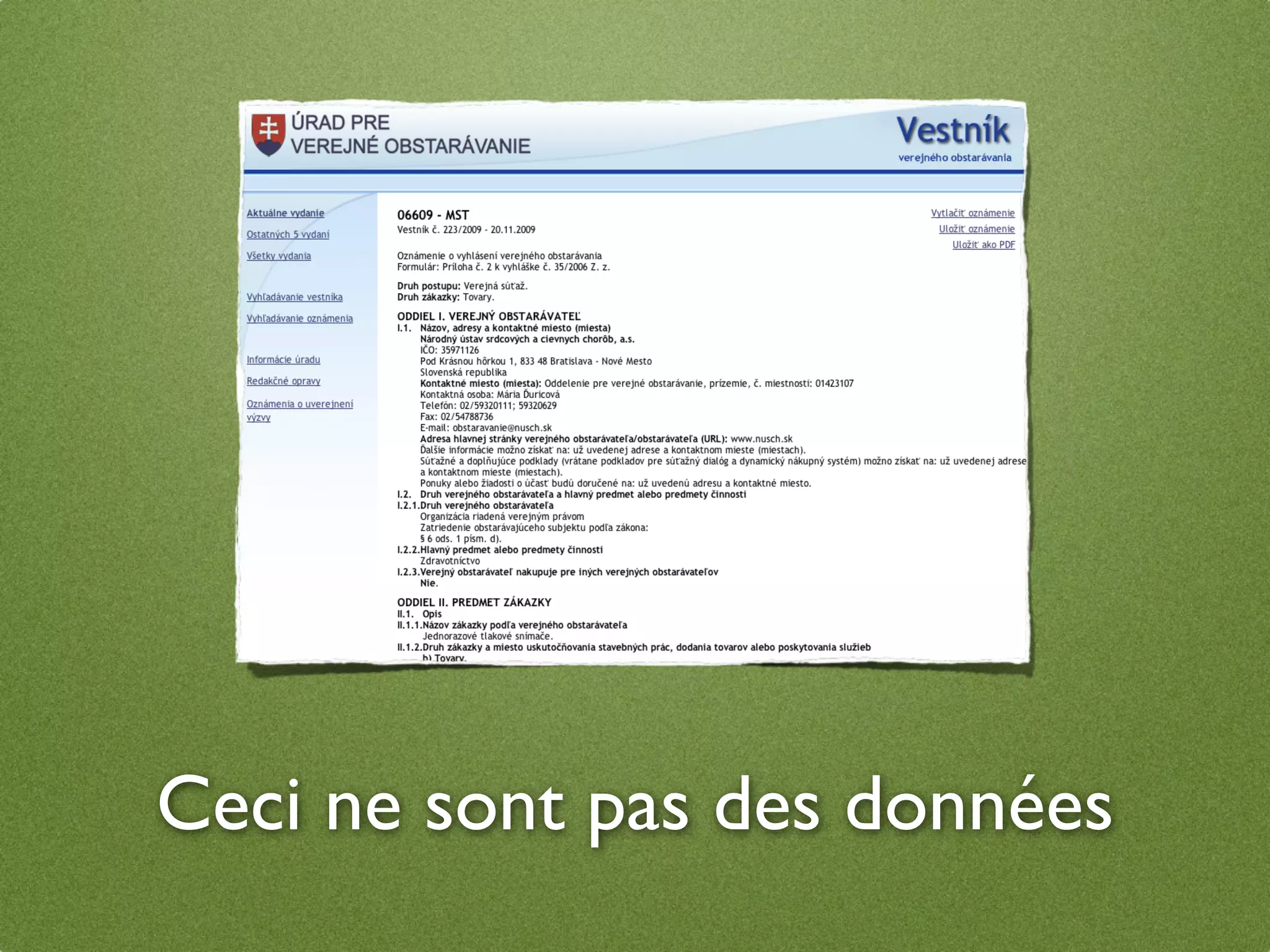 Ceci ne sont pas des données
 