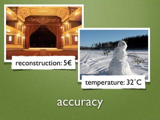 reconstruction: 5€

                     temperature: 32˚C

             accuracy
 