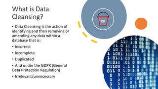 Data cleansing presentation by Digital Bucket Company | PPT