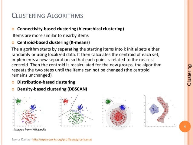 Data clustering and optimization techniques