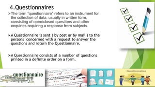 THE Data Collection (RESEARCH METHODOLOGY) | PPTX