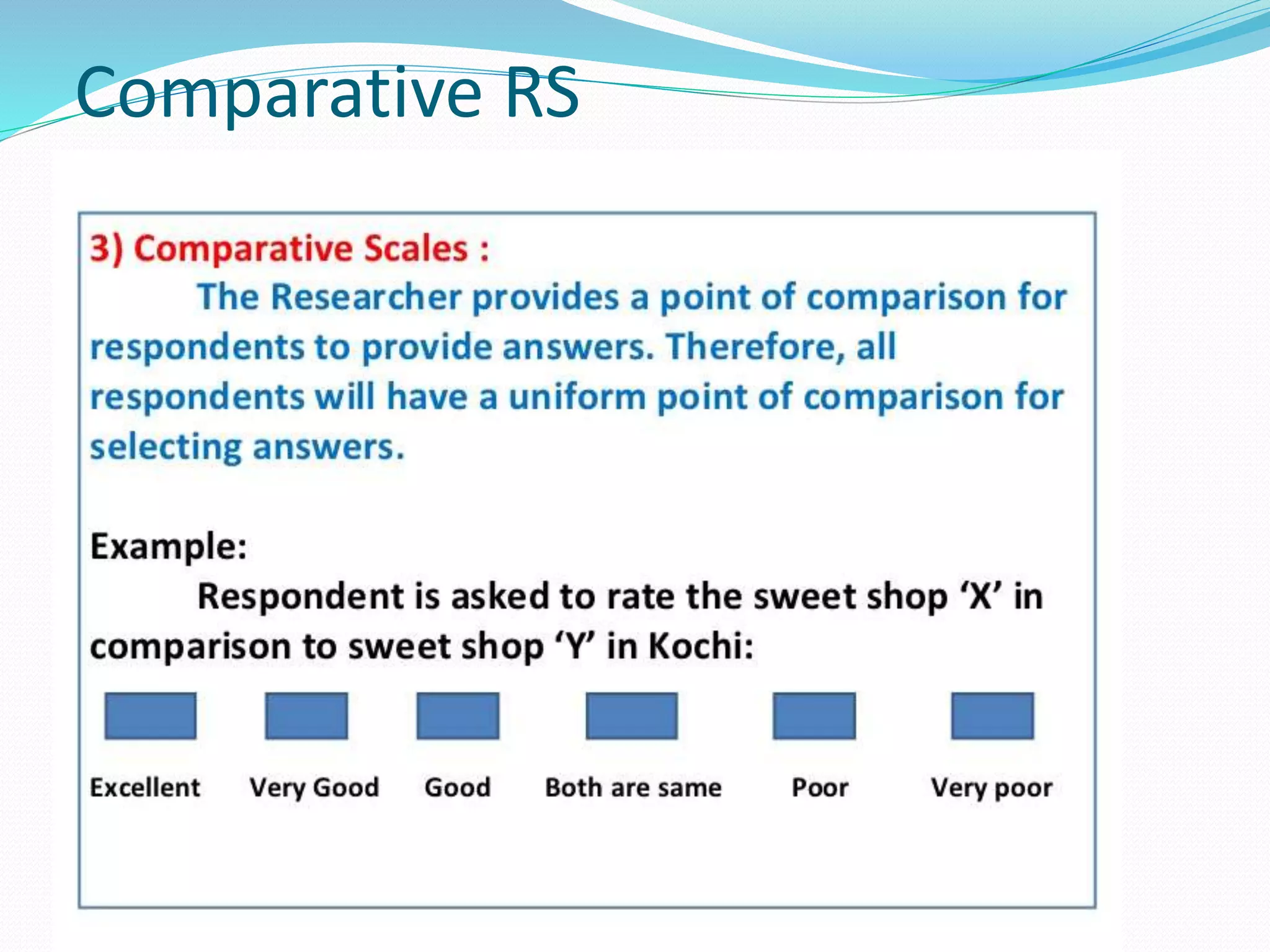 Comparative RS
 