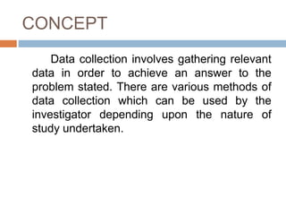 Data collection methods in Nursing research | PPTX