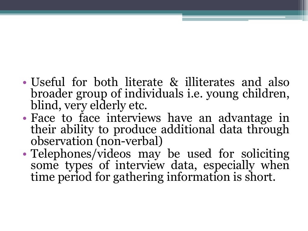 Data collection methods in Nursing research