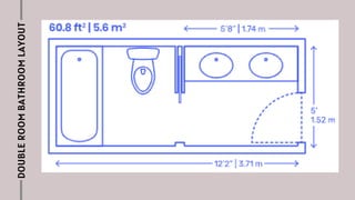 DOUBLE
ROOM
BATHROOM
LAYOUT
 