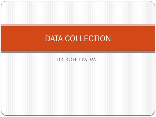 Data collection PPT For Nursing Students | PPT