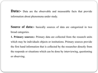 Data collection PPT For Nursing Students | PPT