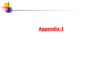 Appendix-I
 