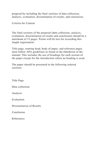Data Collection, Analysis, Evaluation, Dissemination of results, and.docx