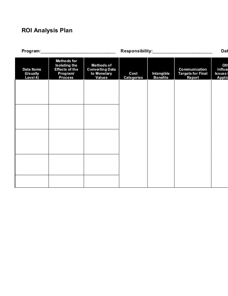 data analysis plan template data collection analysis plan template for measuring roi data analysis plan template data collection analysis plan template for measuring roi