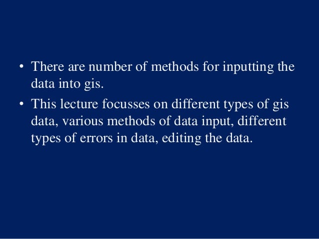 data input