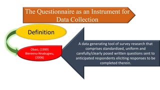 Data collection and instrumentation | PDF
