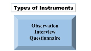 Data collection and instrumentation | PDF