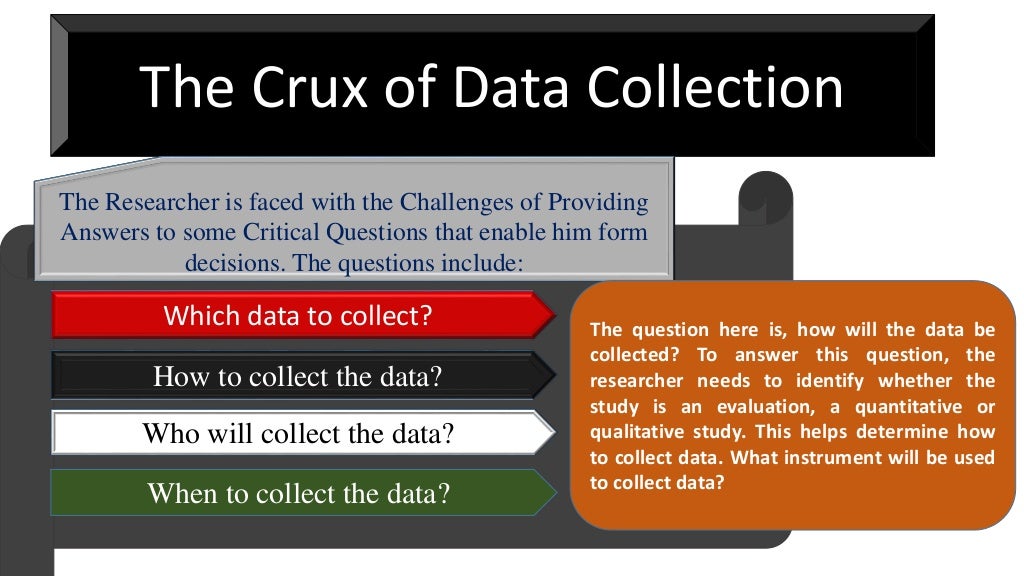 Data collection and instrumentation