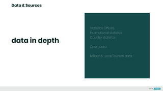 Statistics Offices:
International statistics
Country statistics
Open data
MiBact & Local Tourism data
Data & Sources
data in depth
Made with
 