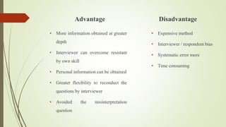 Interview Data Collection Drawbacks Data Collection Method.pptx