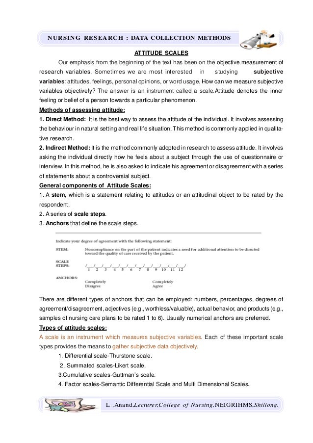 Data Collection Methods Nursing Research