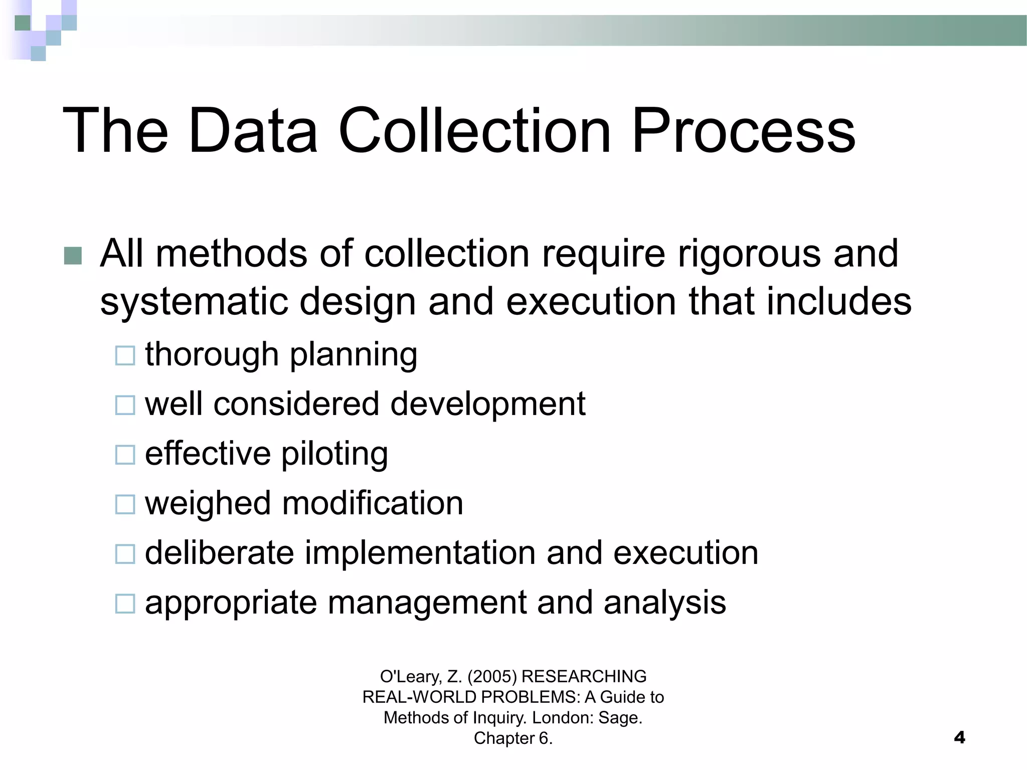 Data collection methods (2) | PPT | Science