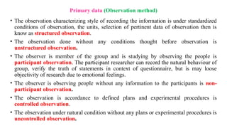 Methods of Data Collection in Research- Dr. Vinod Patil | PPTX