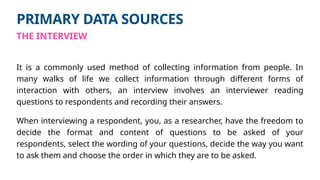 Primary Source Data Collection data collection sources: instruments to work class observation .pptx