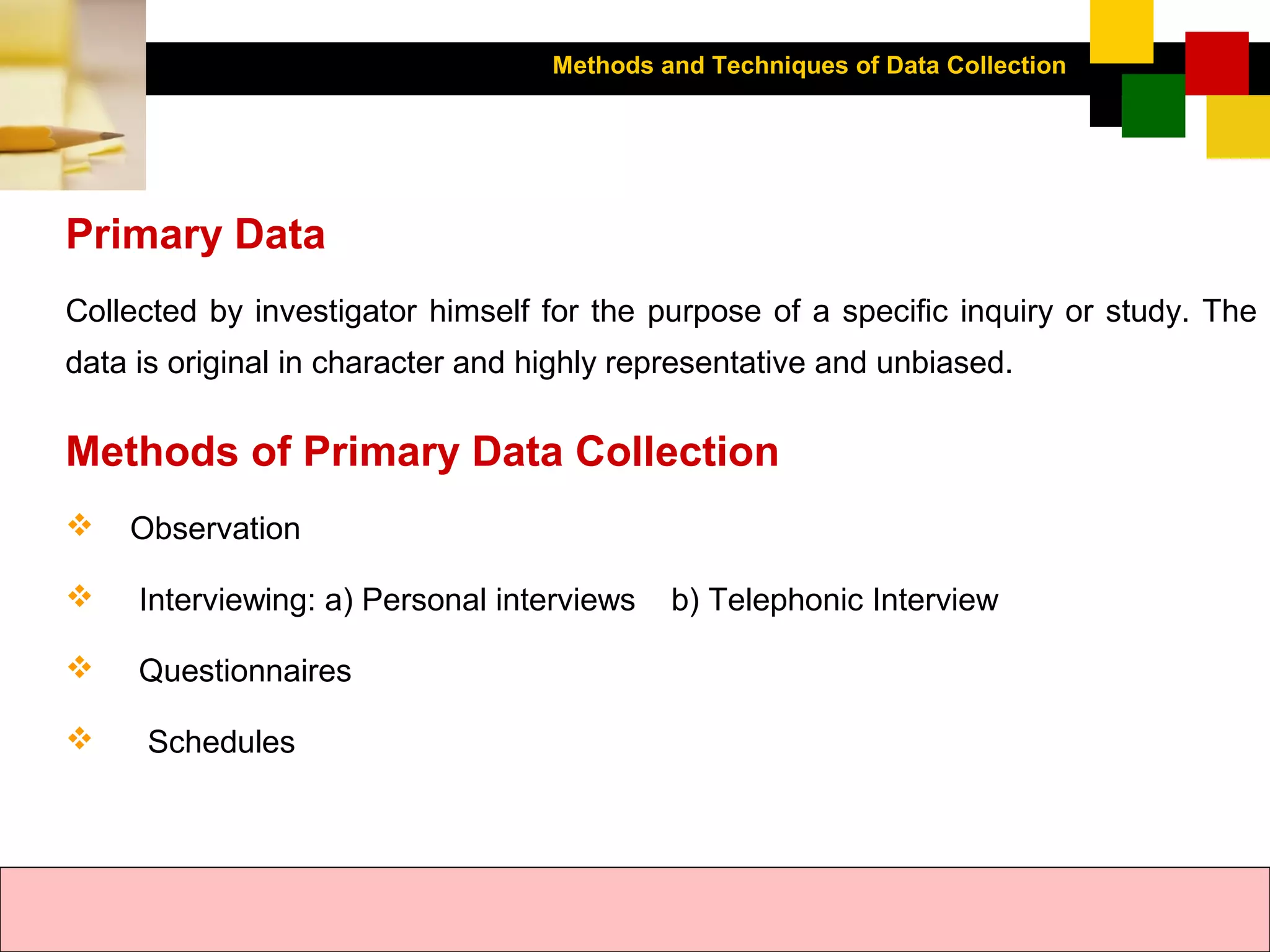 Data collection techniques | PPT