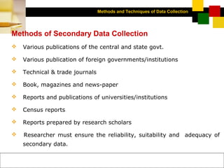 Data collection techniques | PPT