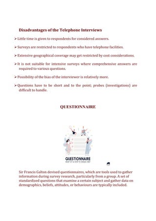 Interview Data Collection Drawbacks Data Collection and Data Collection Tools – Research Methodology | PDF