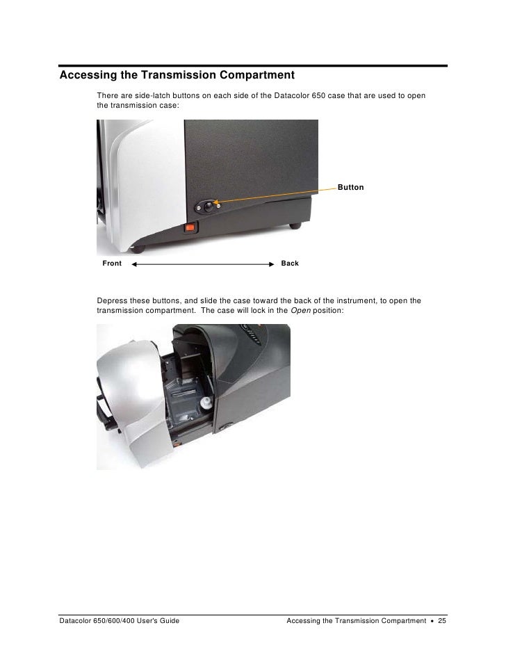 Datacolor 650 600 400 Users Guide 4230 0395 M Rev 1