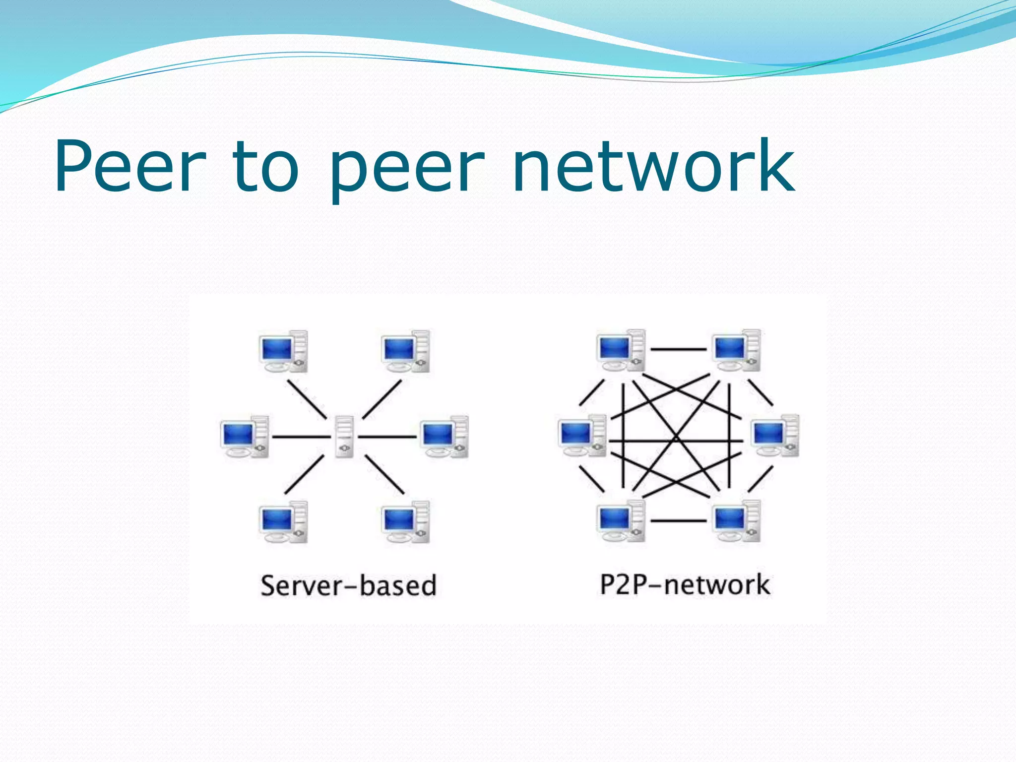 Peer to peer network
 