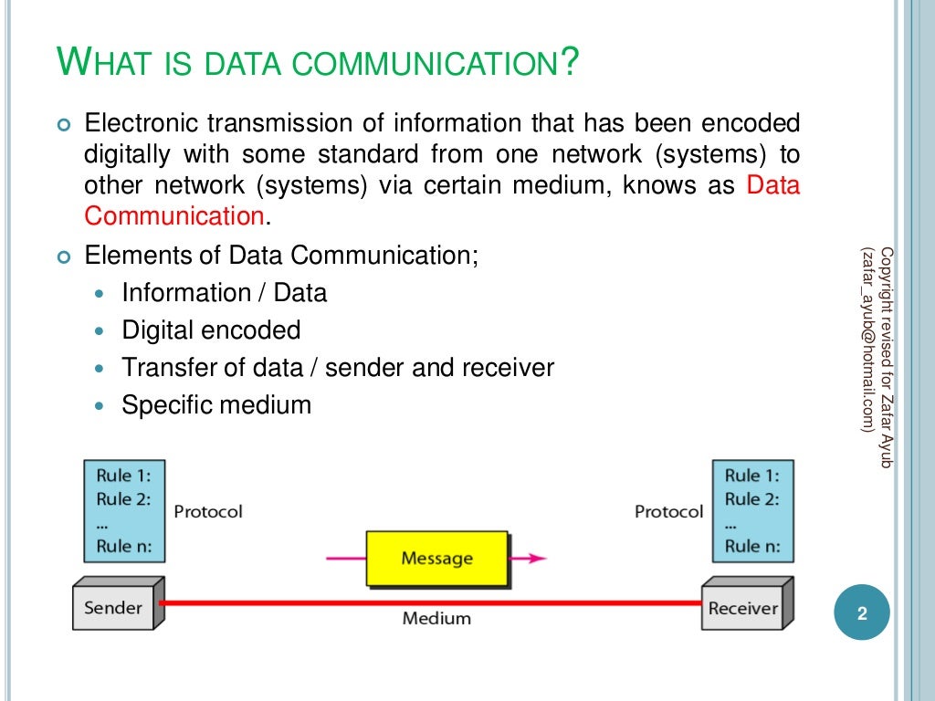 Data communication and network Chapter 1