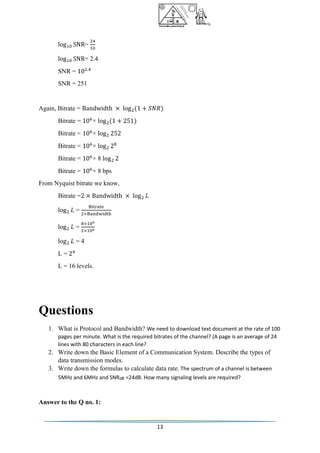 Data Communication & Networking | PDF