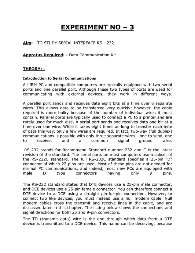 Data communication lab manual PDF