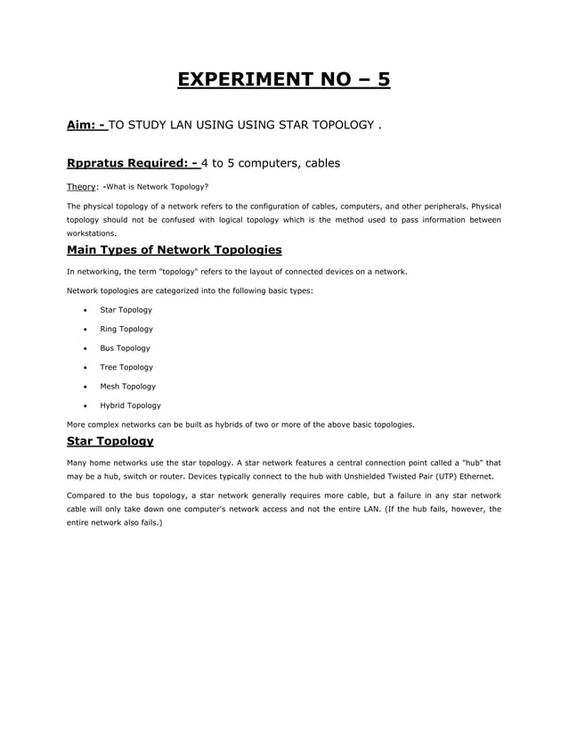 Data communication lab manual PDF