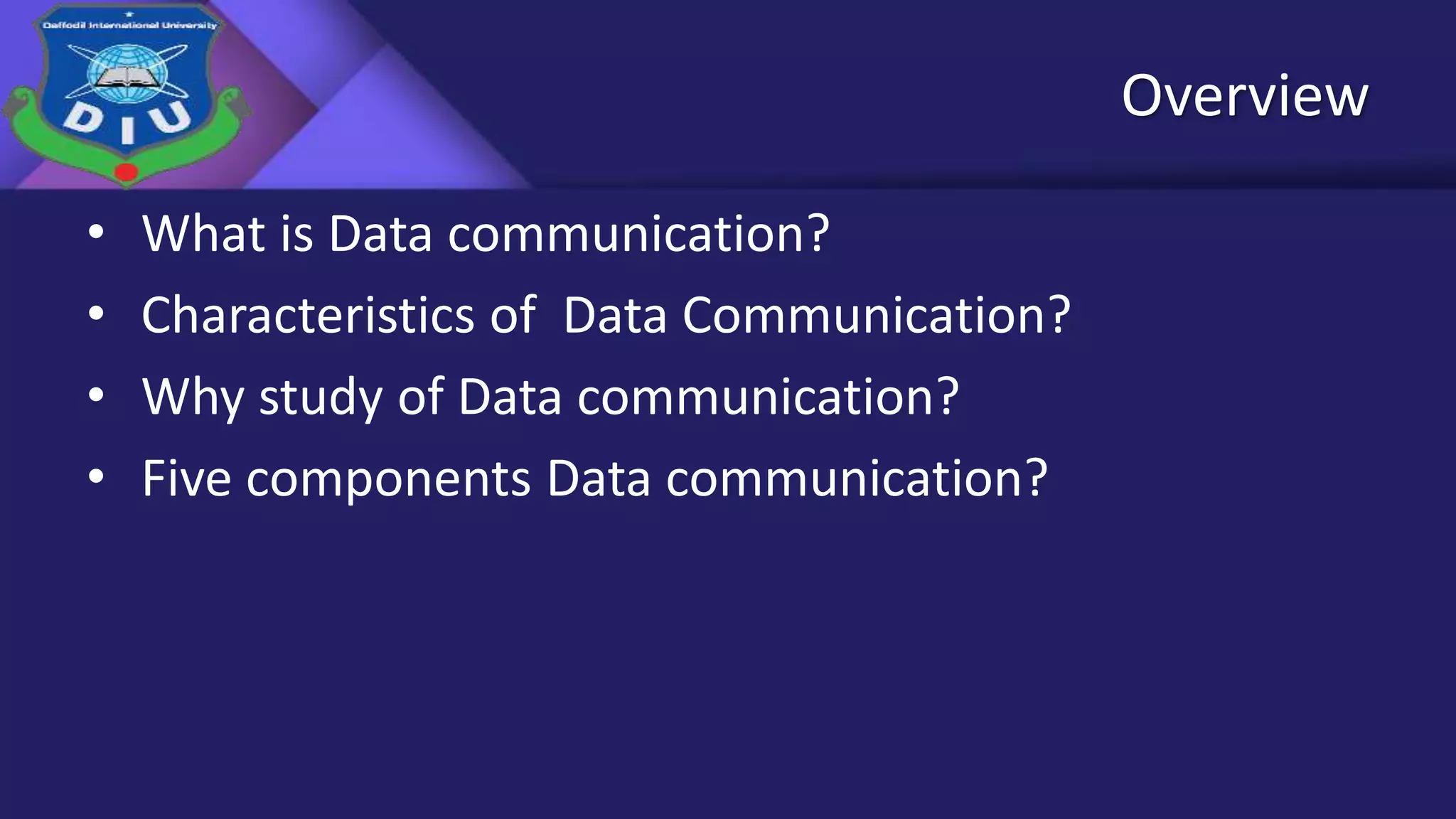Data communication presentation slide | PPT