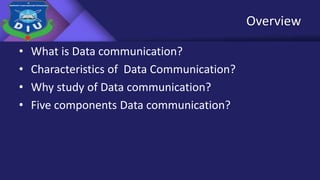 Data communication presentation slide | PPTX | Computer Networking ...