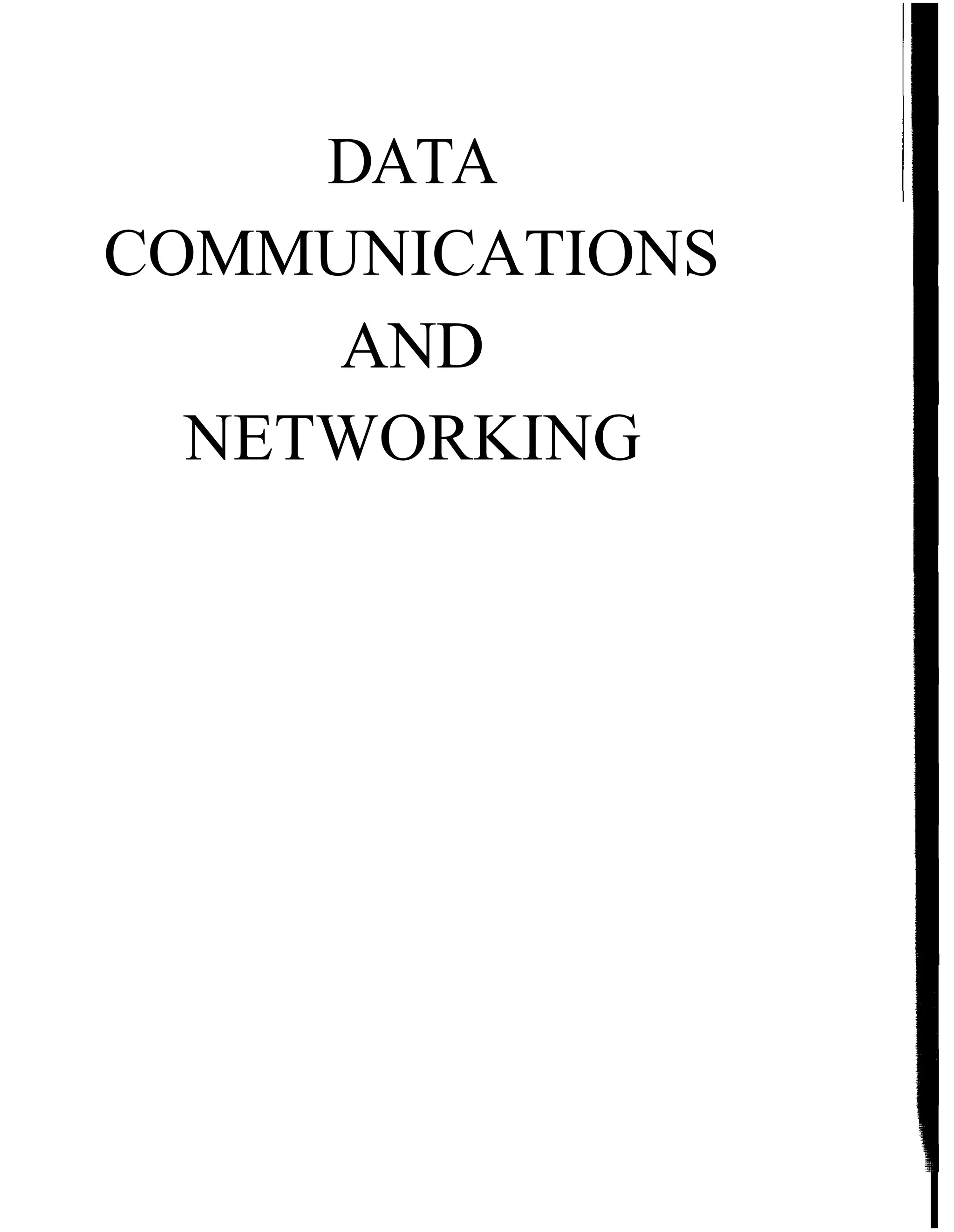 Data communications and networking by behrouz a forouzan pdf
