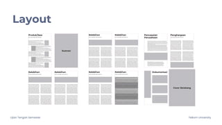 Ujian Tengah Semester Telkom University
Layout
 
