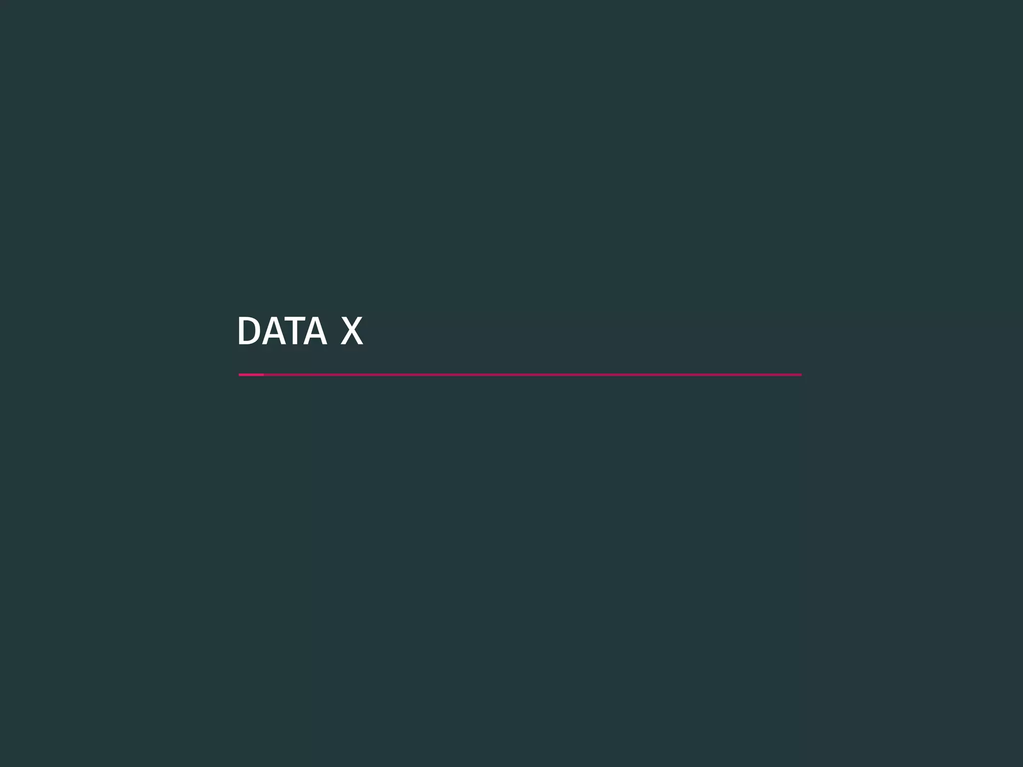 data x
 