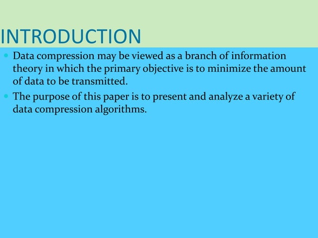 Data compression | PPT