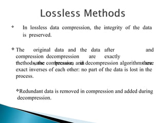 Data Compression approaches in computers | PPT