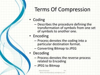 Data compression introduction | PPT