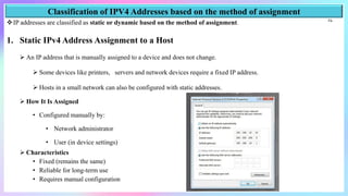 Comprehensive Guide to Network Layer Addressing and Routing in IPv4 | PDF