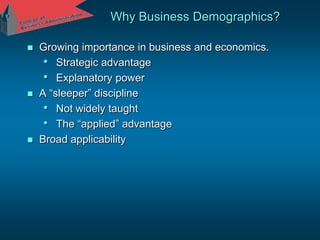 Business Demographics 