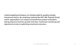 Comprehensive Guide to Cost Estimation and Capital Budgeting in ...