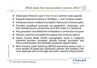 Datacryptor Datacryptor Ethernet Layer 2 Rel 4.5 | PPT