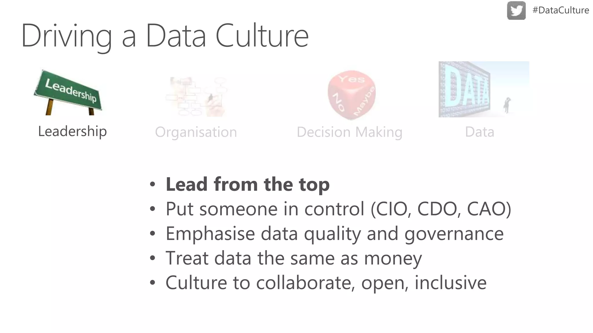 Decision MakingOrganisation Data
 