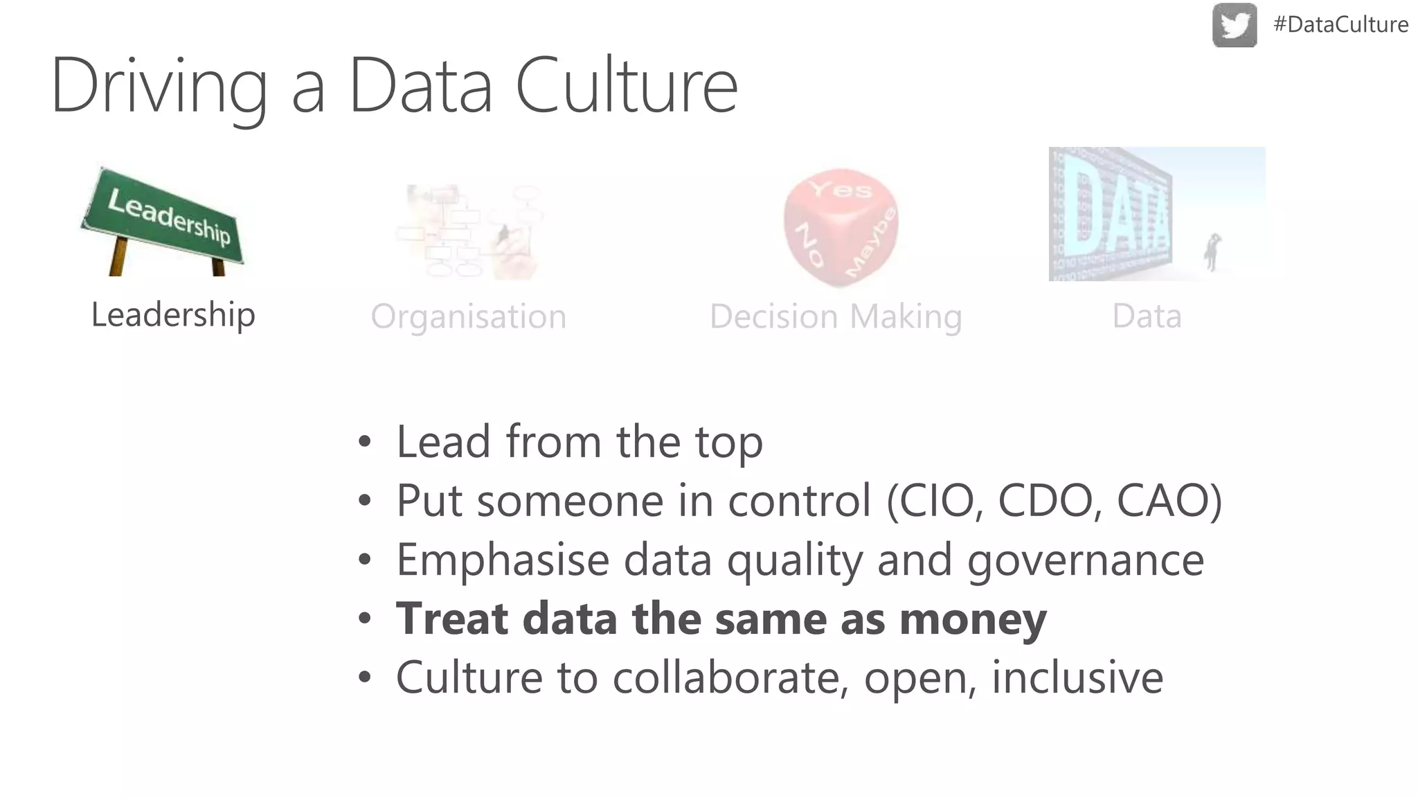 Decision MakingOrganisation Data
 