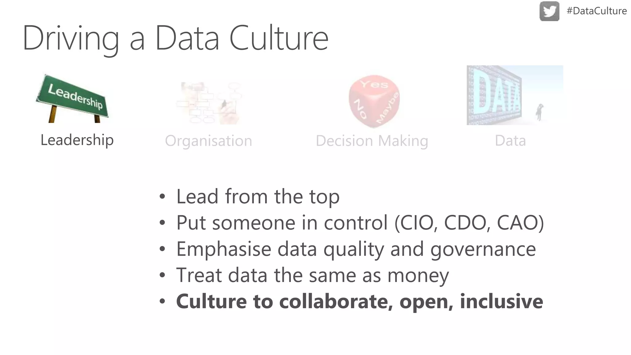 Decision MakingOrganisation Data
 